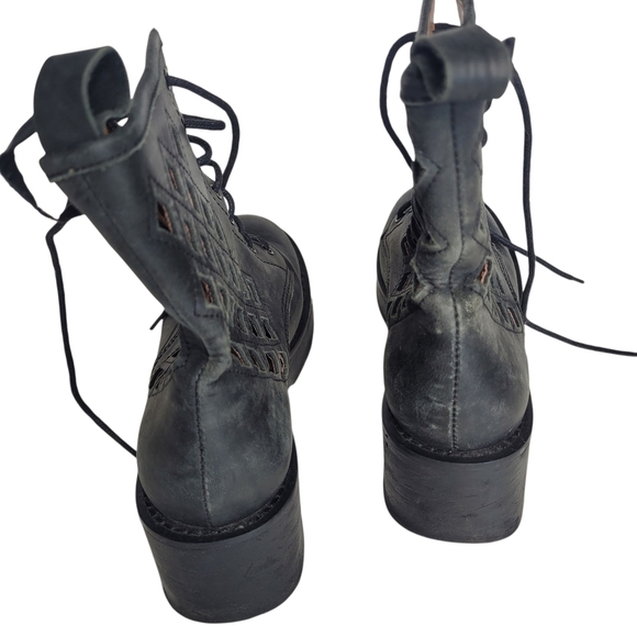 Nasty Gal X Jeffery Campbell Cut Out Pixel Ankle Boots Size 6.5 - Picture 6 of 7